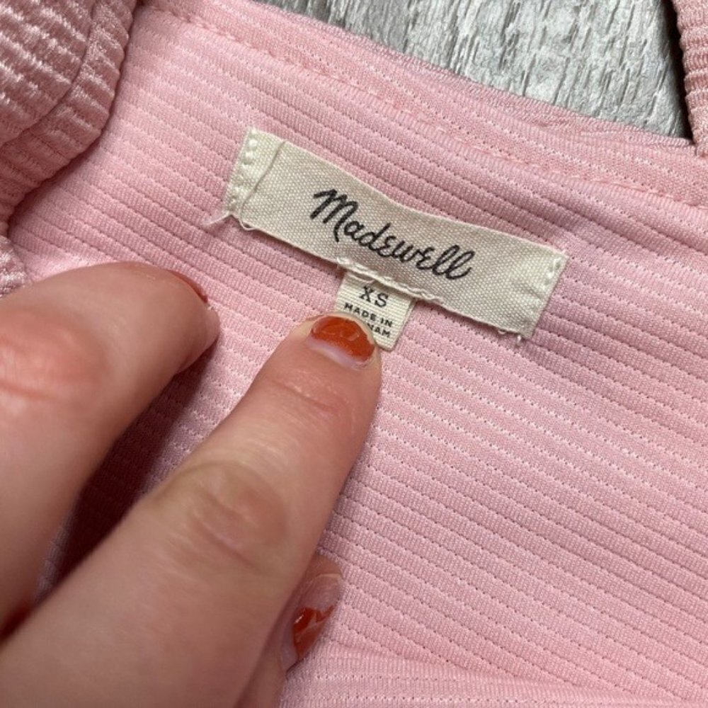 Madewell Tiered Tank Top in Light Pink Size Size XS - Picture 6 of 11